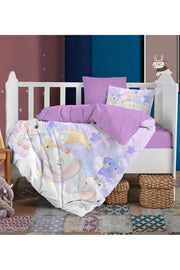 Bebek Nevresim %100 Pamuk Oeko-tex®Sertifikalı Özel Dokuma Sleeping elephants