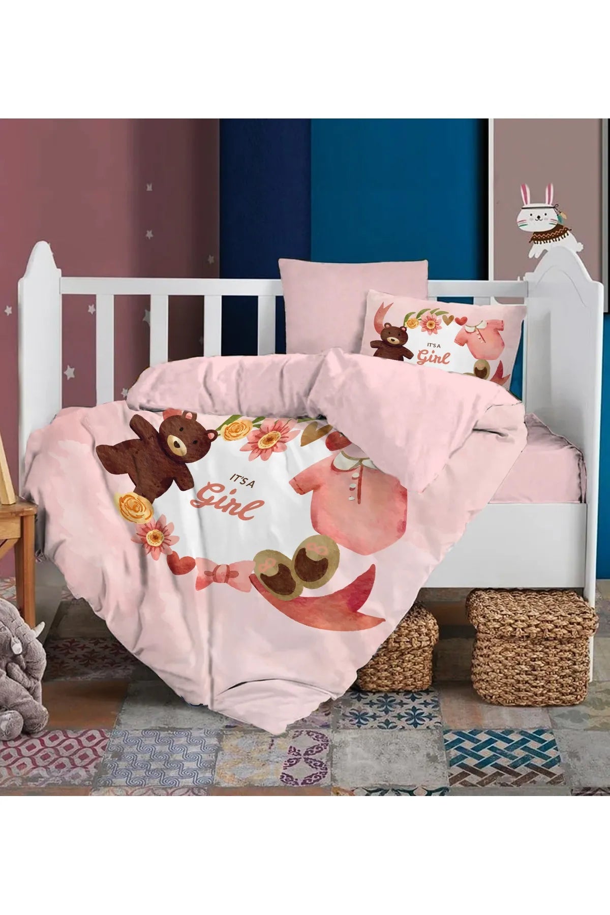 Bebek Nevresim %100 Pamuk Oeko-tex®Sertifikalı Özel Dokuma Princess supplies