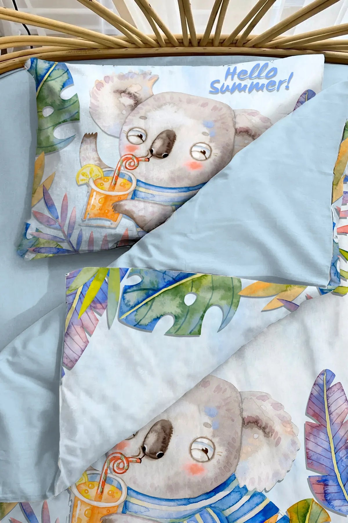 Bebek Nevresim %100 Pamuk Oeko-tex®Sertifikalı Özel Dokuma Beautiful koala