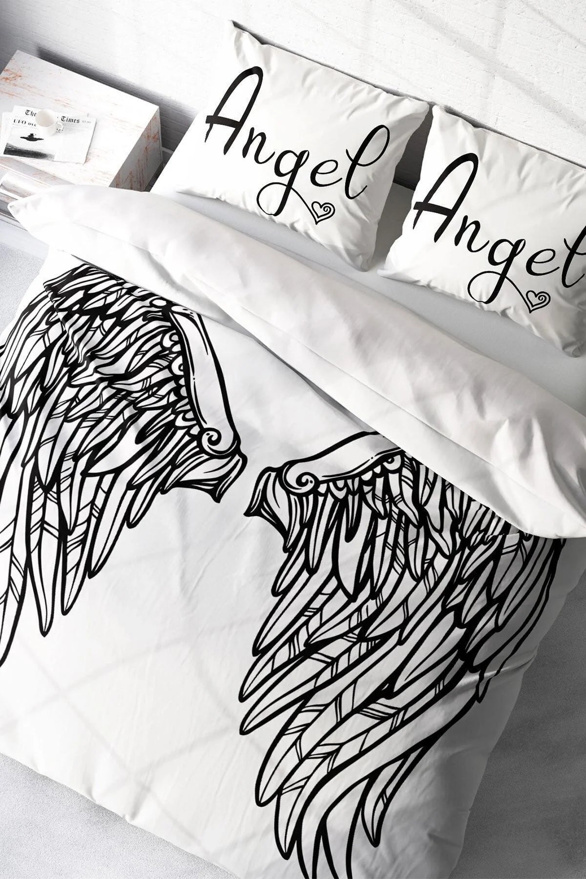 Angel Wing Modern Çift Kişilik Nevresim Takımı