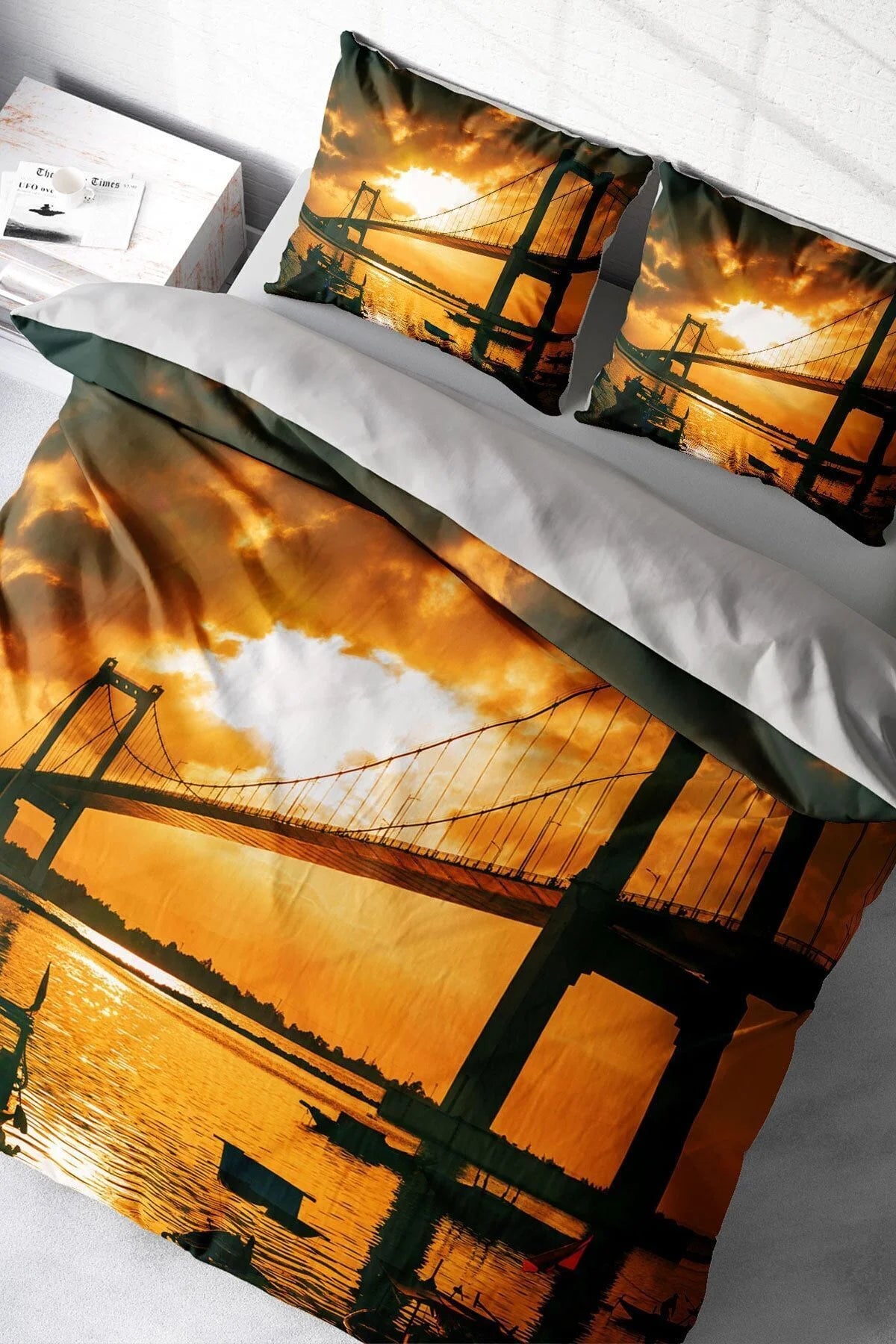 Bridge 3D Çift Kişilik Nevresim Takımı
