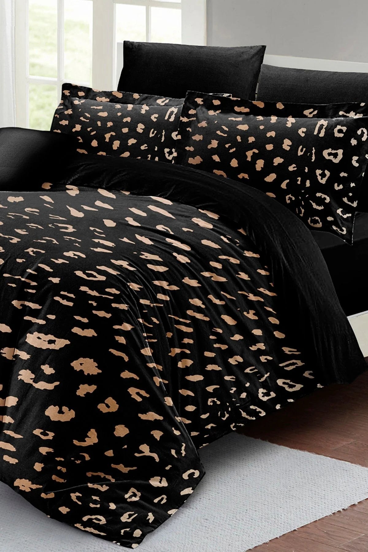 Çift Kişilik Nevresim Takımı Özel Dokuma Pamuk Saten 3D Özel Tasarım Animal Design