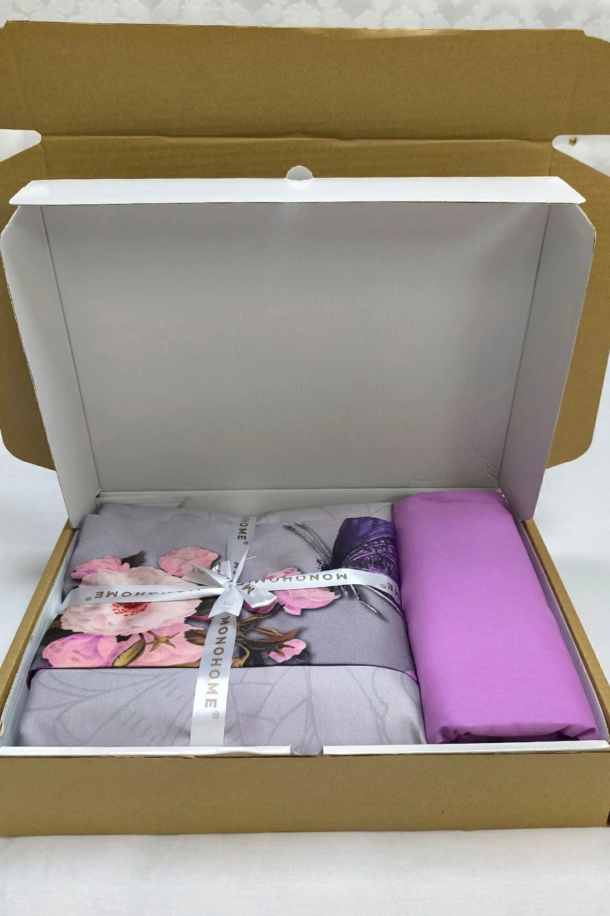 Çift Kişilik %100 Pamuk Saten Nevresim Takımı Butterfly – Anneler Günü Özel Dokuma