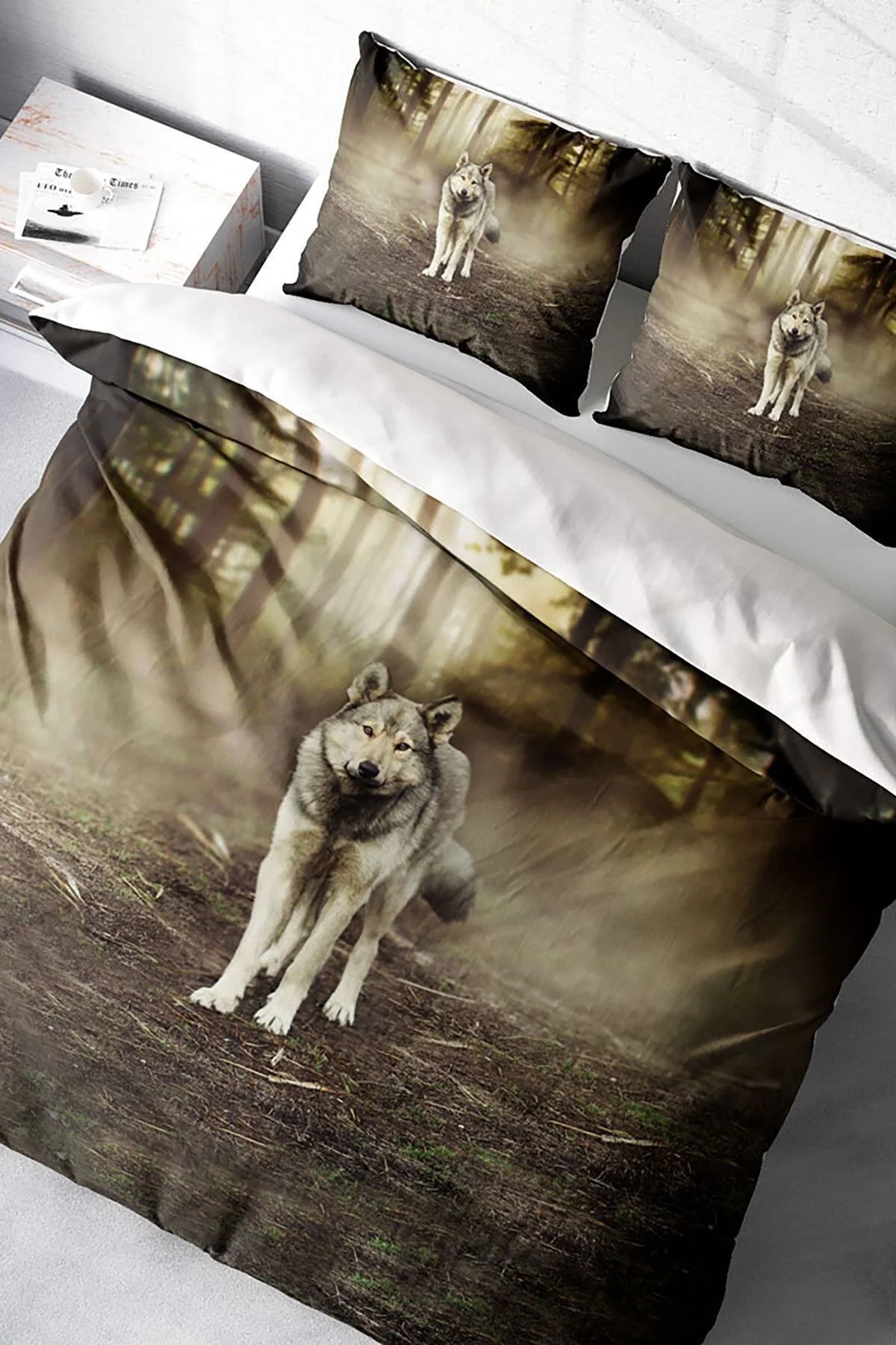 Fluwolf 3D Dijital Baskılı Çift Kişilik Nevresim Takımı