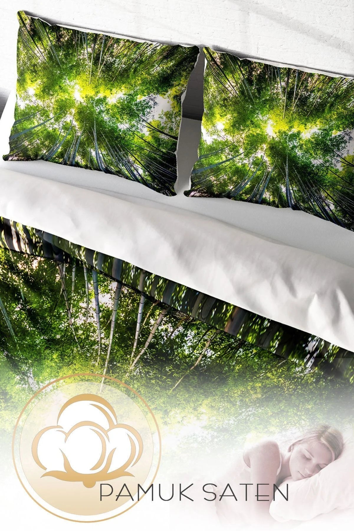 Forest 1 Naturel Çift Kişilik Nevresim Takımı