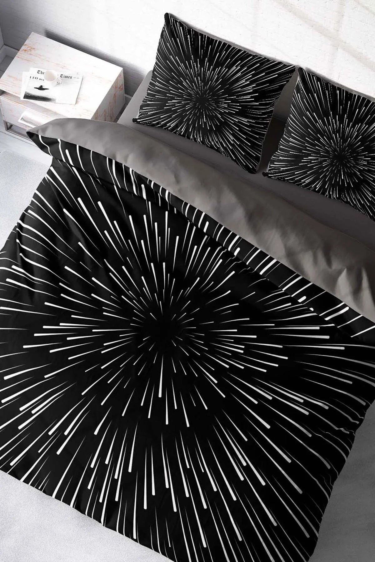 Galaxy Star 3D Pamuk Saten Çift Kişilik Nevresim Takımı