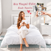 MonoHome Kişiye Özel Tek Kişilik Nevresim Takımı siz hayal edin bizde yapalım