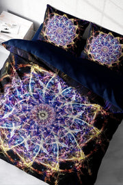 Mandala 1 3D Pamuk Saten Çift Kişilik Nevresim Takımı