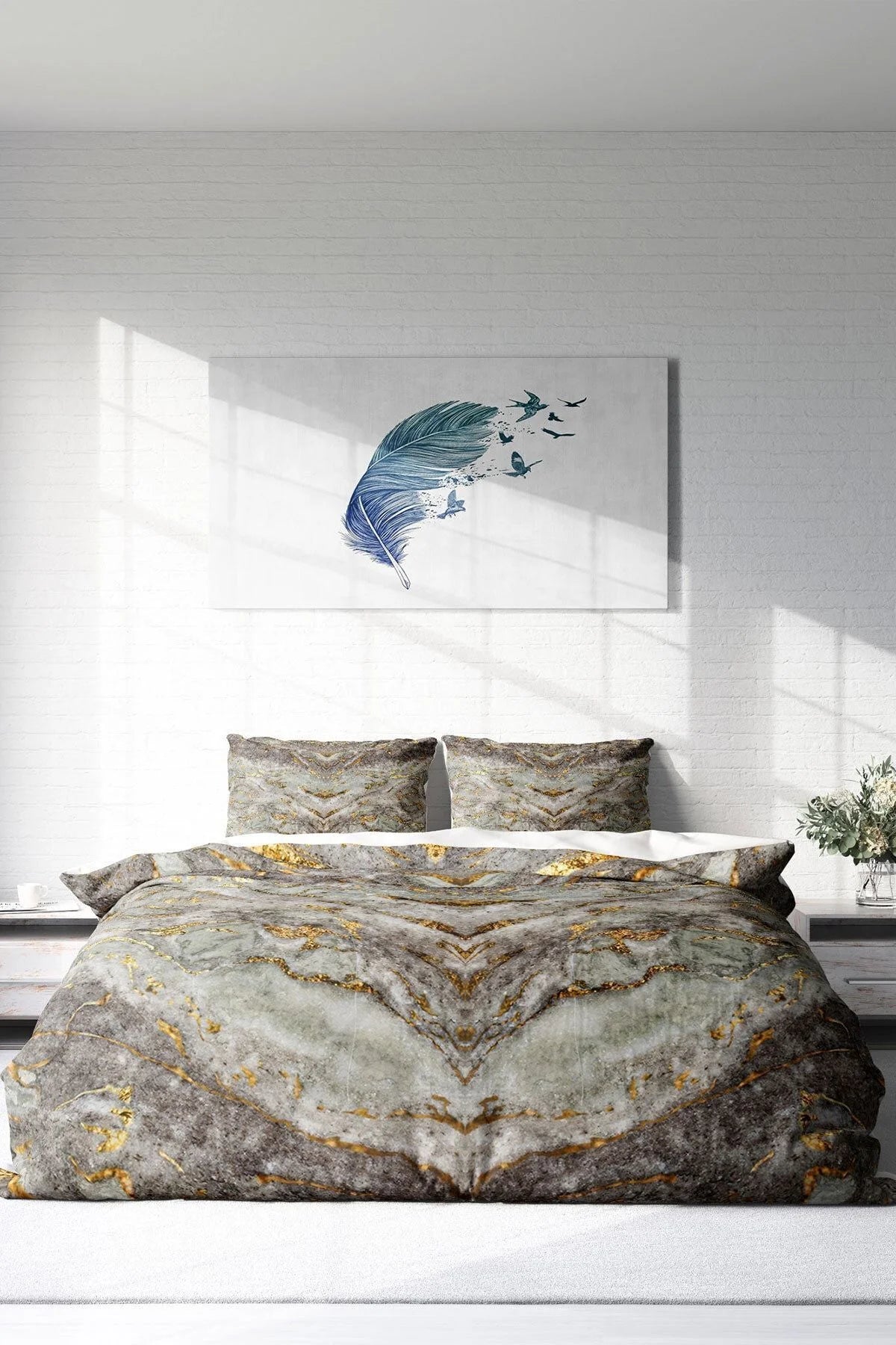 Marble Modern Çift Kişilik Nevresim Takımı