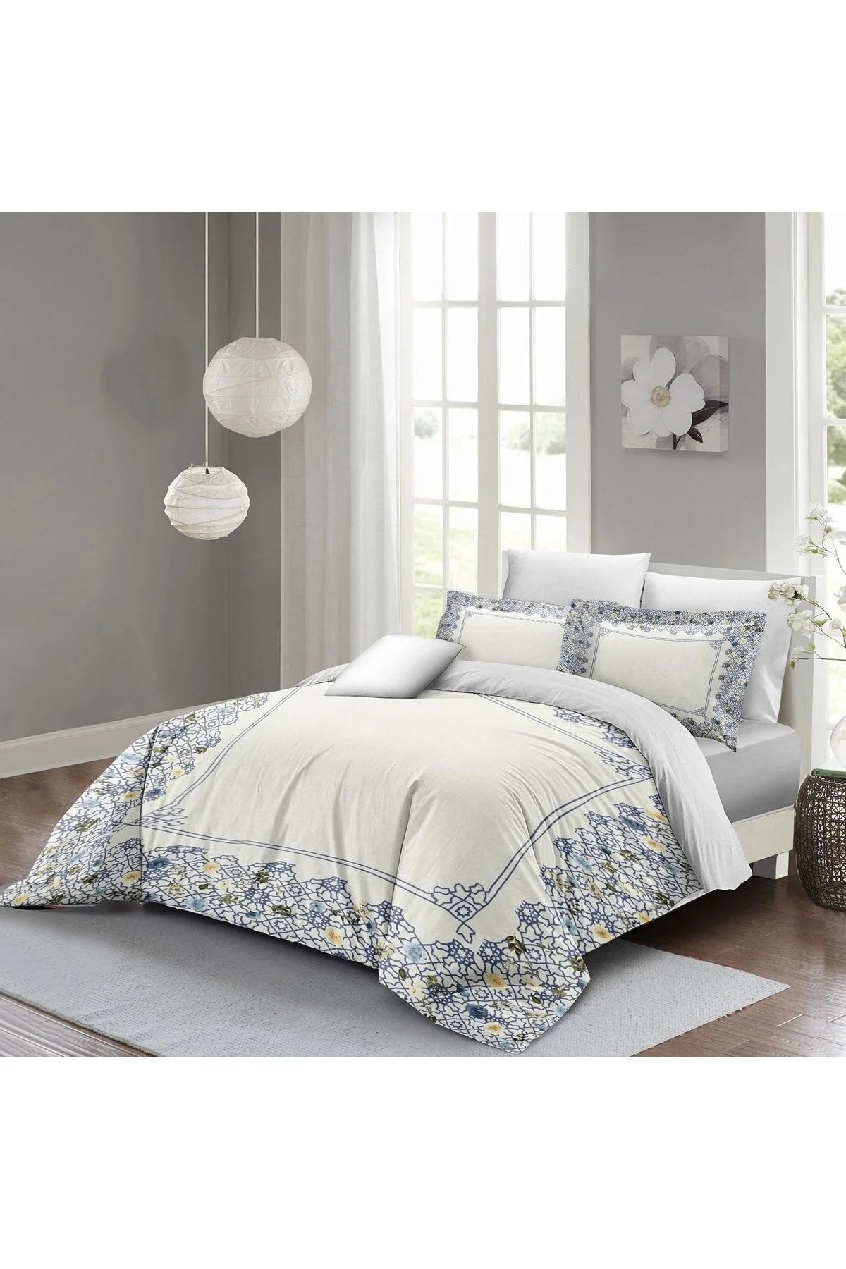 Nevresim Takımı Pamuk Saten Çift Kişilik 3D Digital Cool Soft