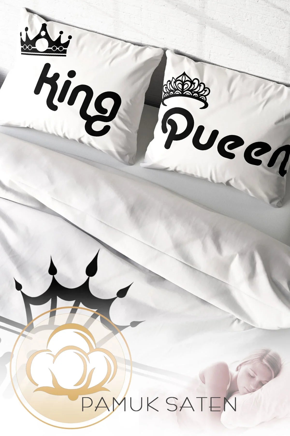 Nevresim Takımı Pamuk Saten Çift Kişilik 3D Digital Kingdom Room