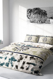 Nevresim Takımı Pamuk Saten Çift Kişilik 3D Digital Love Forever