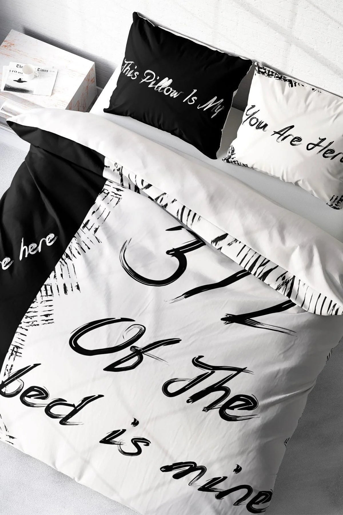 Nevresim Takımı Pamuk Saten Çift Kişilik 3D Digital My Bed