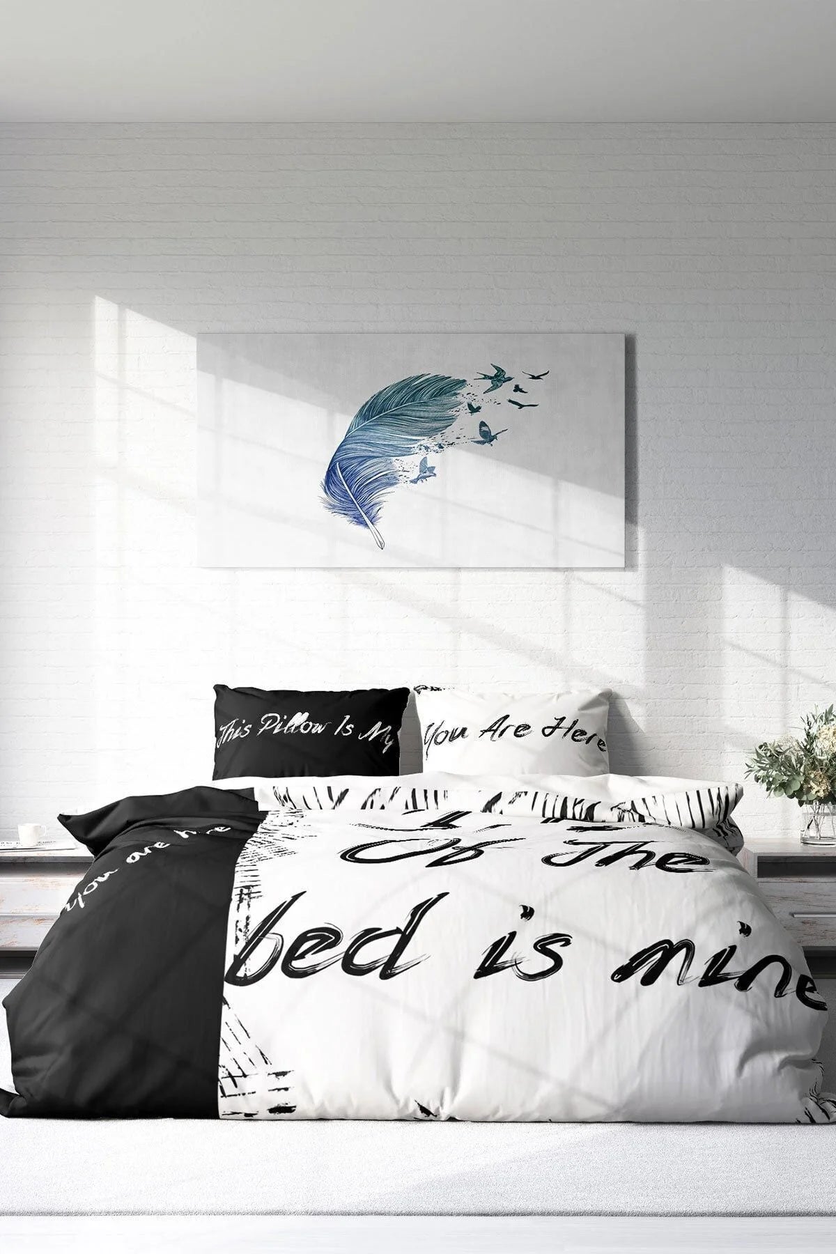 Nevresim Takımı Pamuk Saten Çift Kişilik 3D Digital My Bed