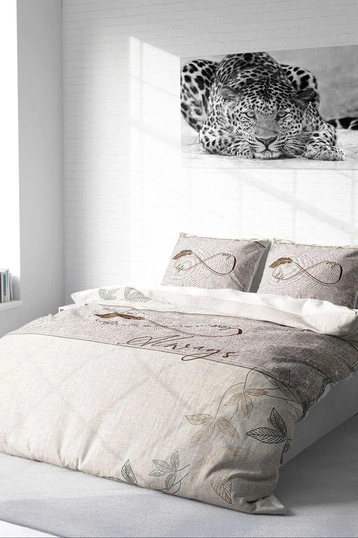 Nevresim Takımı Pamuk Saten Çift Kişilik 3D Digital Sonsuzluk