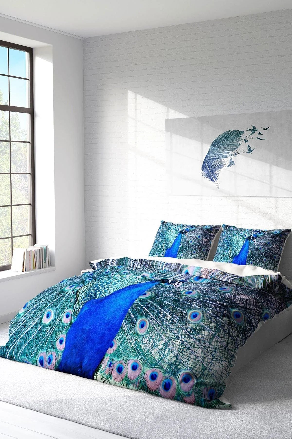 Pauw 3D Pamuk Saten Çift Kişilik Nevresim Takımı