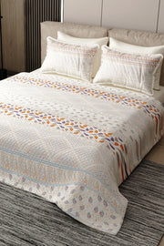 Pike Takımı Pamuklu Çift Kişilik Jakar Dokuma Yatak Örtüsü Flu