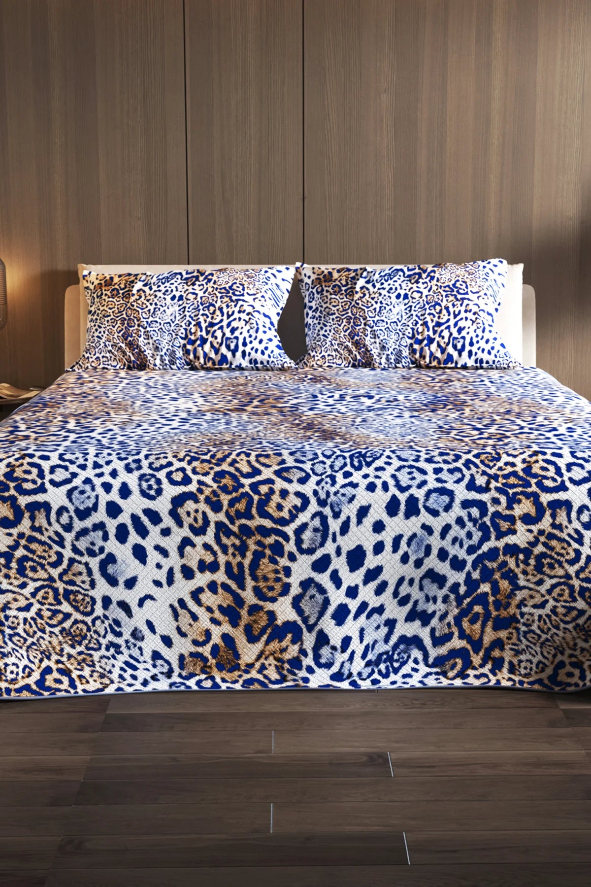 Pike Takımı Pamuklu Çift Kişilik Jakar Dokuma Yatak Örtüsü Water Flowers