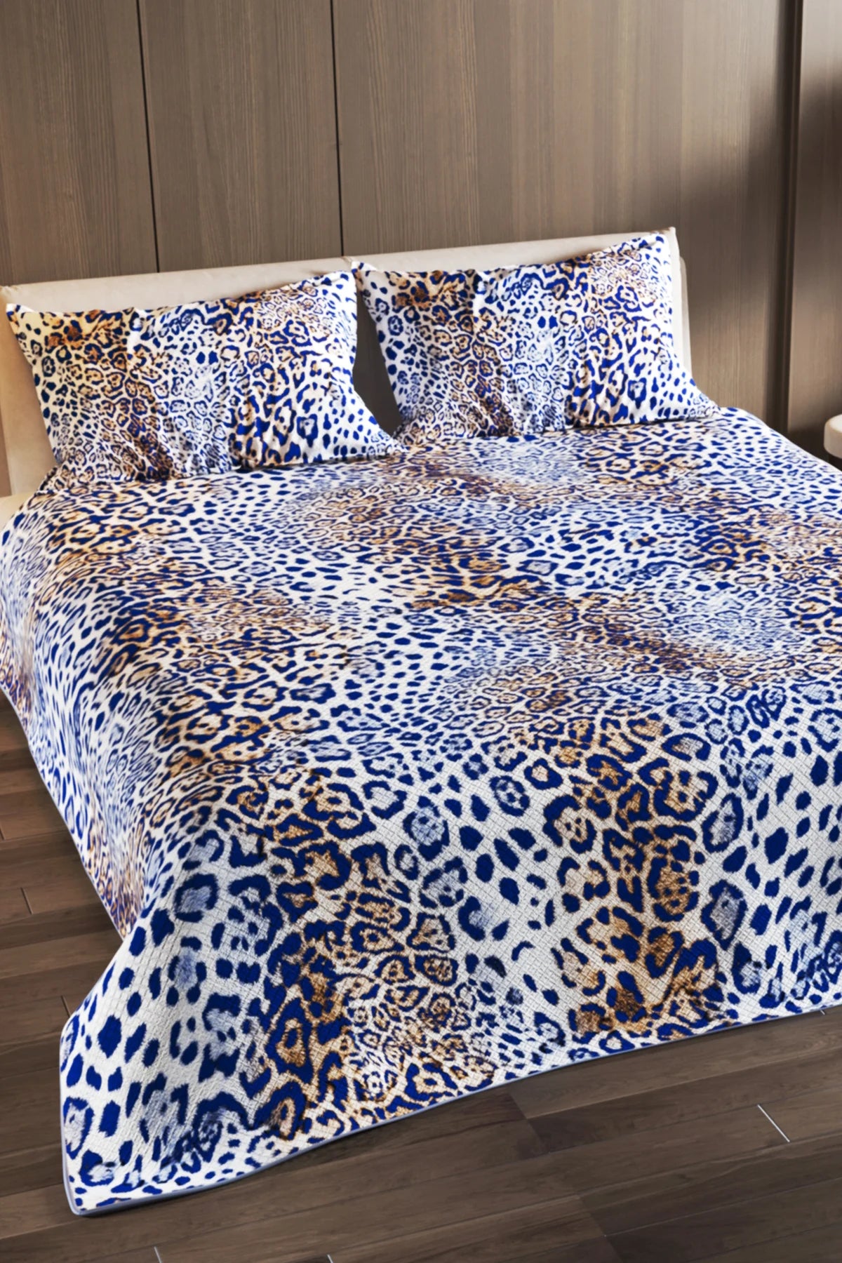 Pike Takımı Pamuklu Çift Kişilik Jakar Dokuma Yatak Örtüsü Water Flowers