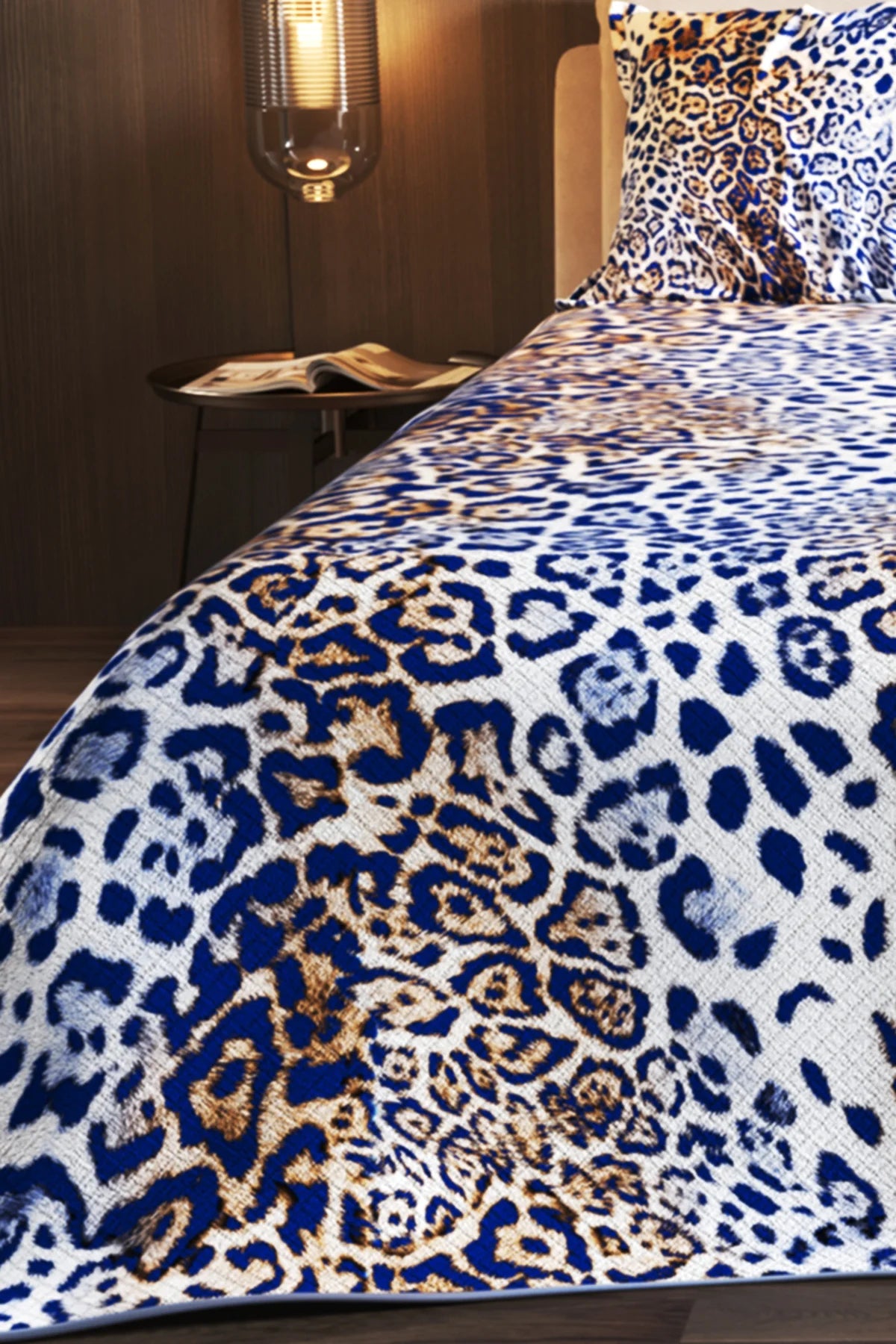 Pike Takımı Pamuklu Çift Kişilik Jakar Dokuma Yatak Örtüsü Water Flowers