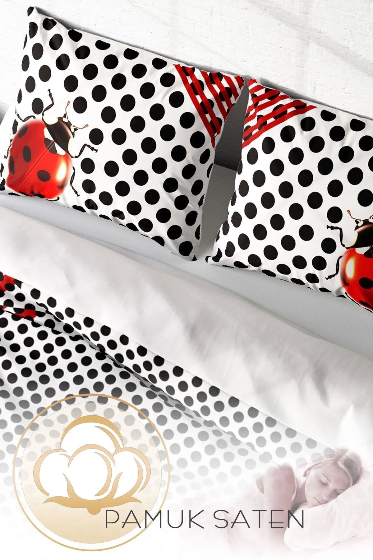 Rose Cream Naturel Çift Kişilik Nevresim Takımı