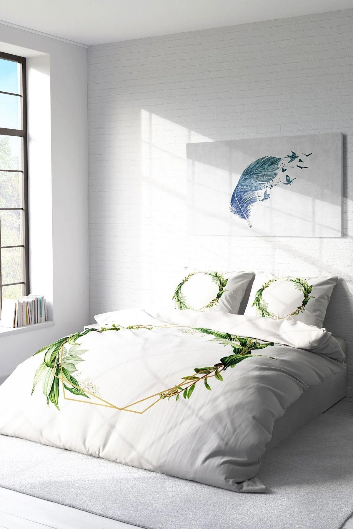 Sarmaşık 3D Çift Kişilik Nevresim Takımı