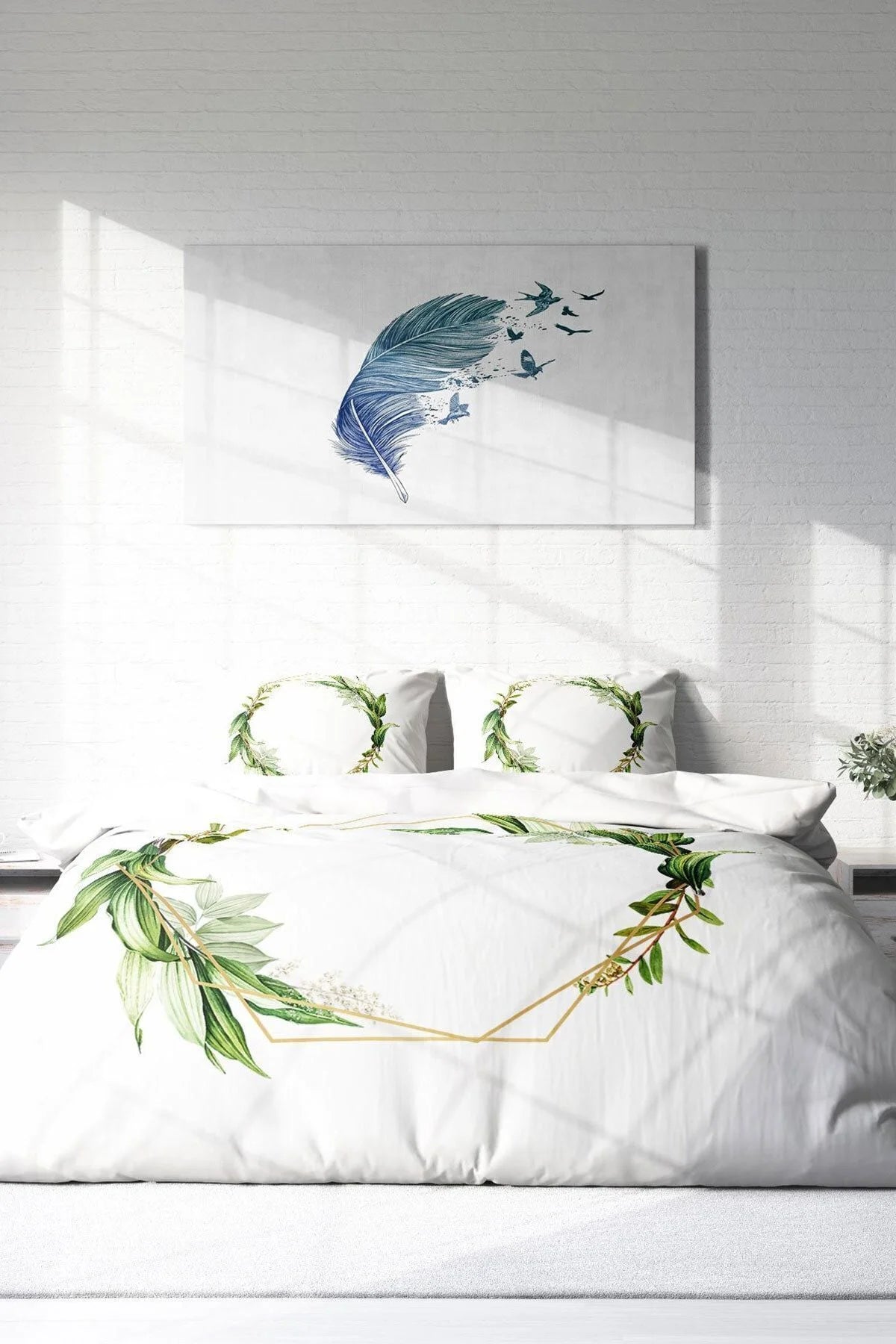 Sarmaşık 3D Çift Kişilik Nevresim Takımı