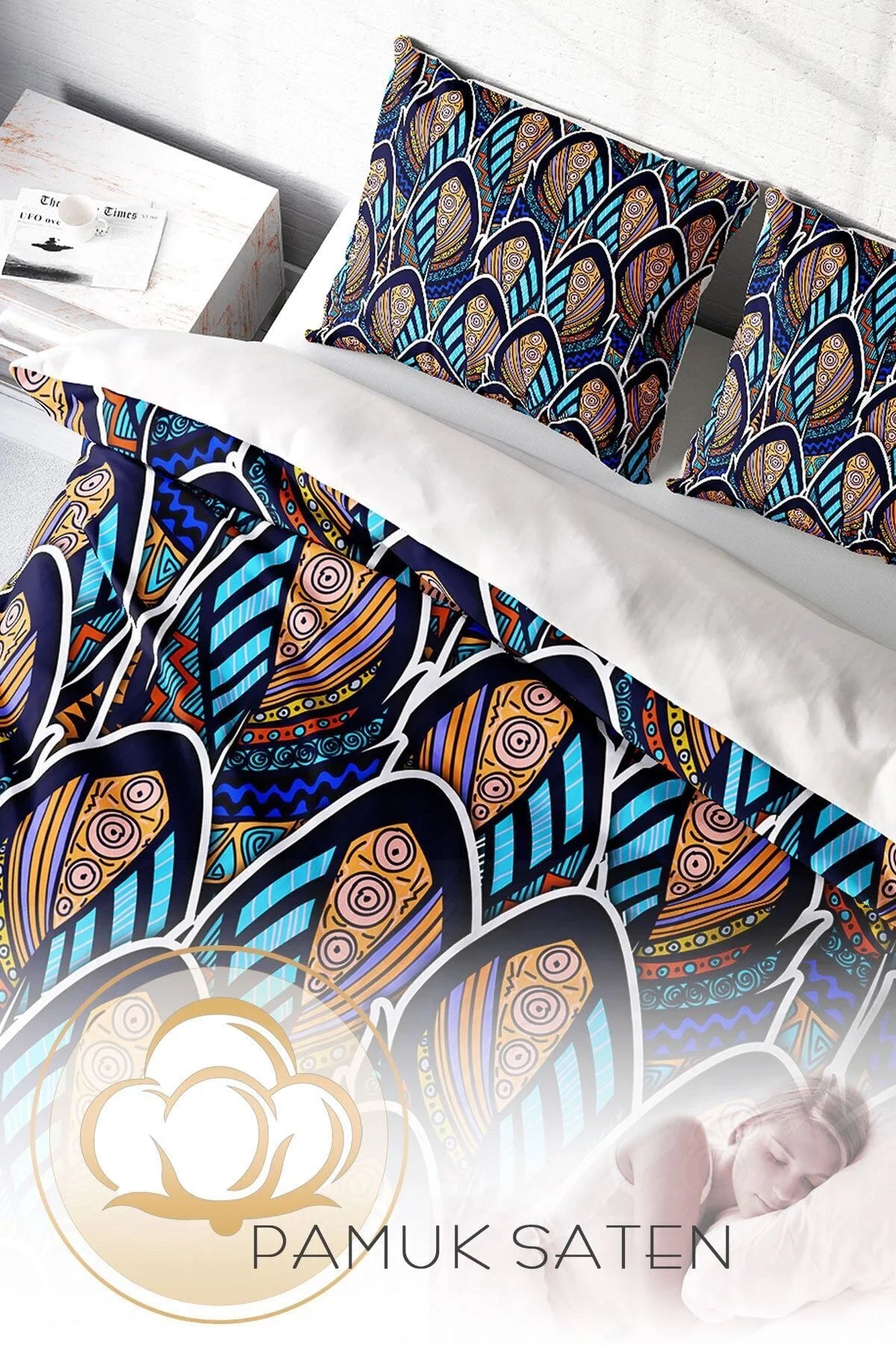 Saten Çift Kişilik Nevresim Takımı