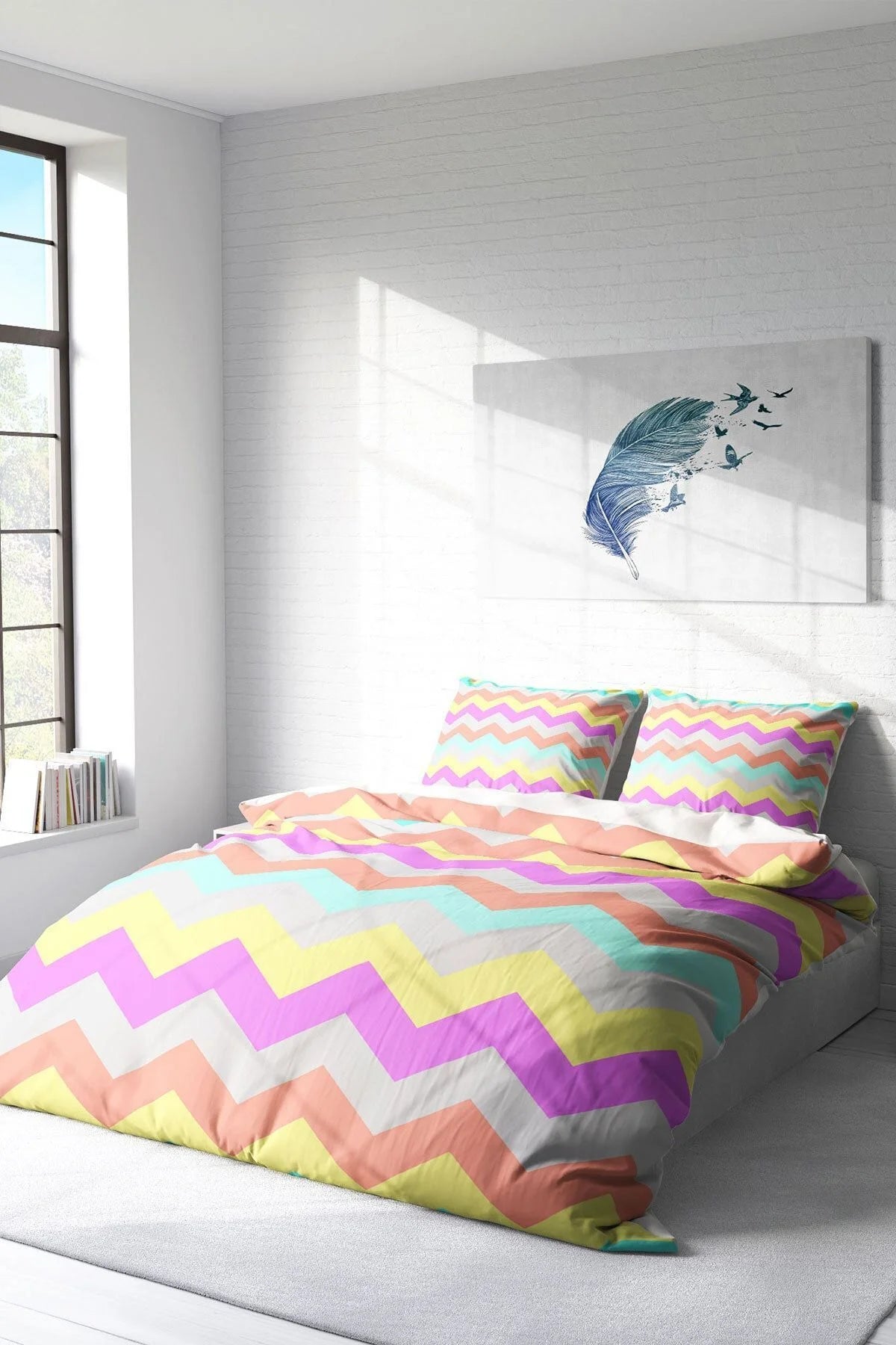 Scandnavian Modern Çift Kişilik Nevresim Takımı