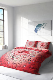 Sevgililer Günü Xıı 3D Çift Kişilik Nevresim Takımı