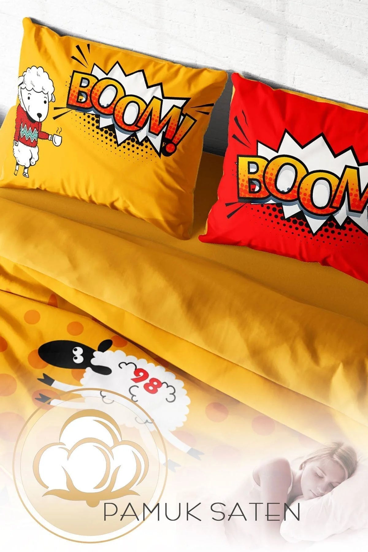 Sheep 3D Çift Kişilik Nevresim Takımı