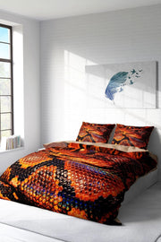 Snakecharmer 3D Pamuk Saten Çift Kişilik Nevresim Takımı