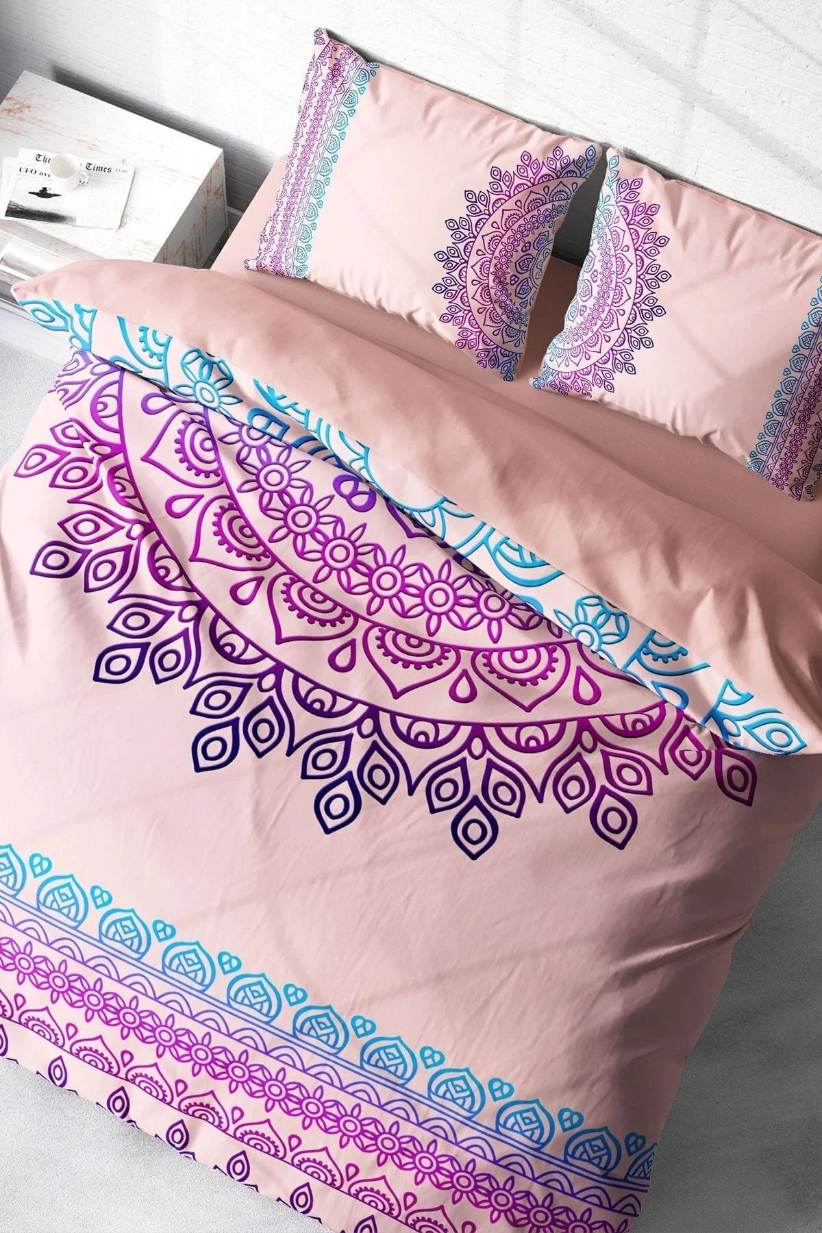 Soft Mandala Klasik Çift Kişilik Nevresim Takımı