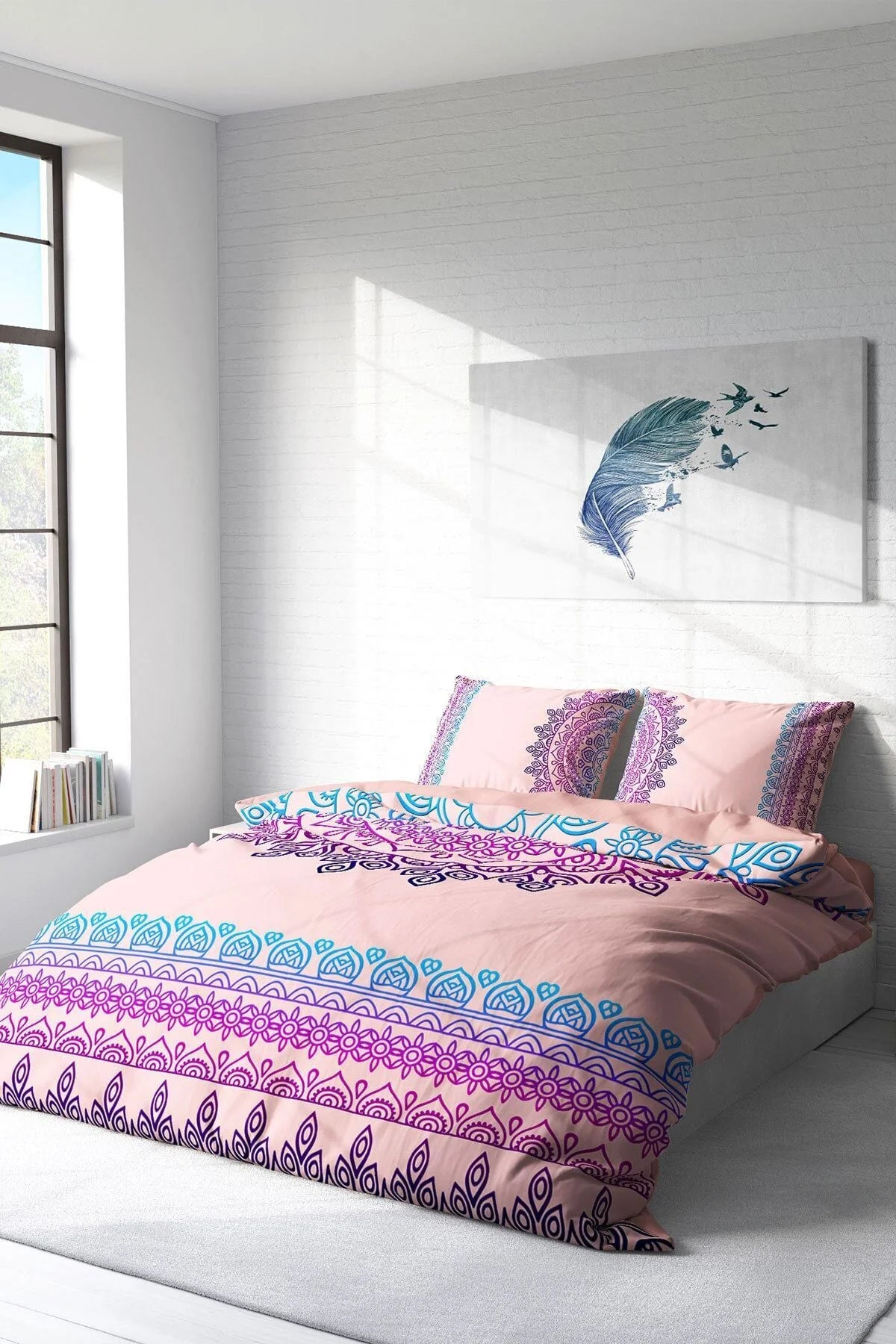 Soft Mandala Klasik Çift Kişilik Nevresim Takımı