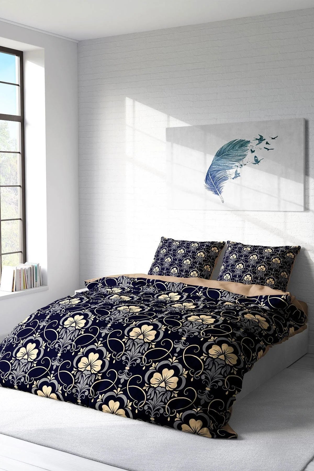 Soft Night Klasik Çift Kişilik Nevresim Takımı