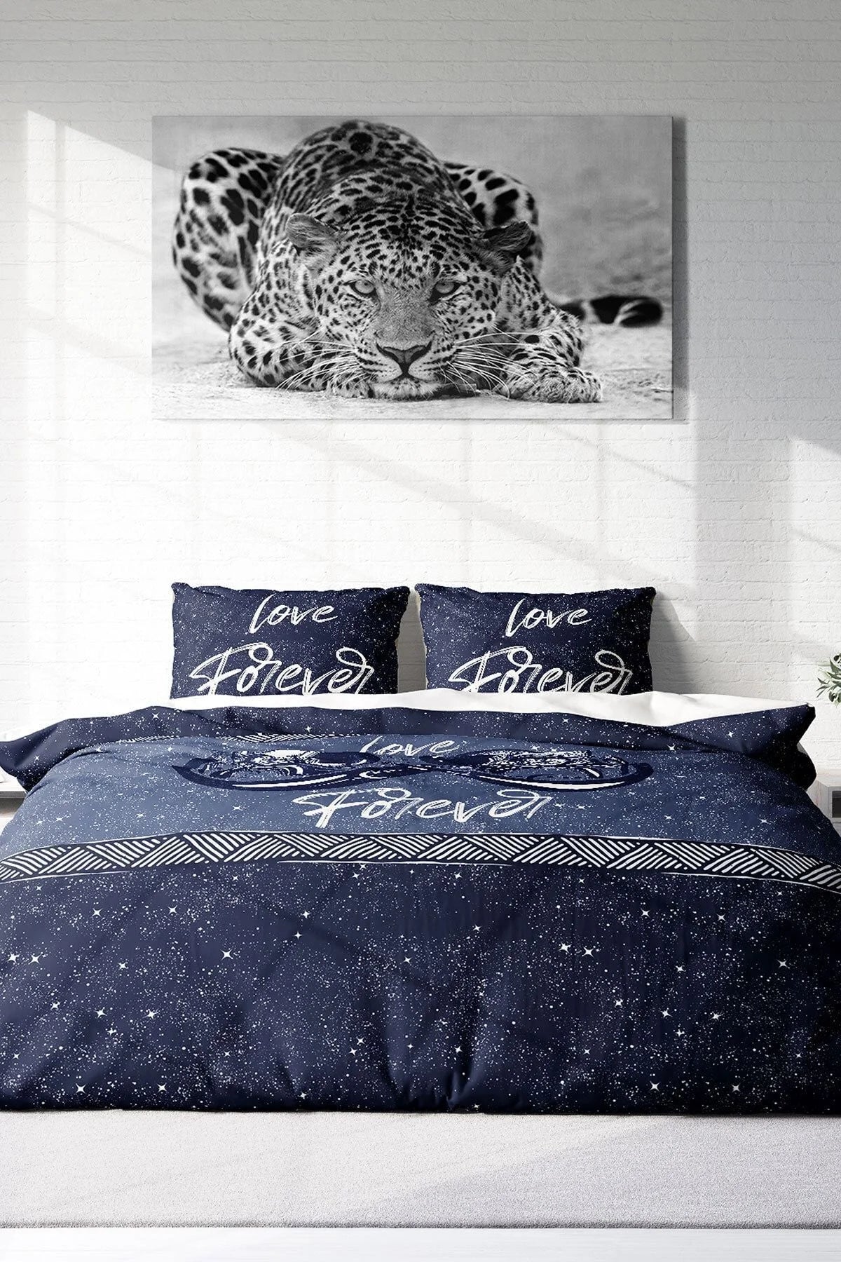 Space Infinity 3D Pamuk Saten Çift Kişilik Nevresim Takımı