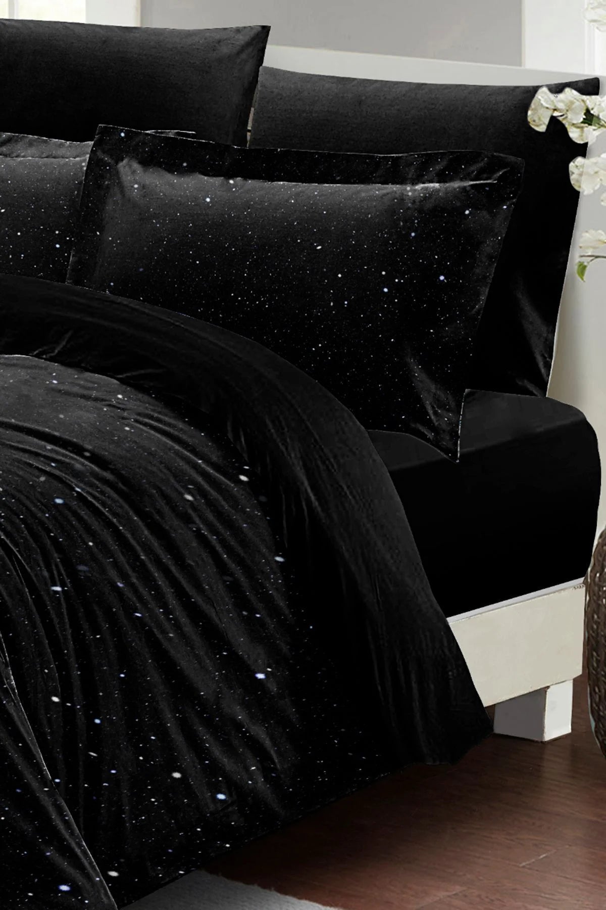 Starly Night 3D Pamuk Saten Çift Kişilik Nevresim Takımı