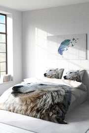 White Wolf Naturel Çift Kişilik Nevresim Takımı