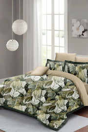 Yaprak Rüyası Çift Kişilik Nevresim Takımı 3D Pamuk Saten