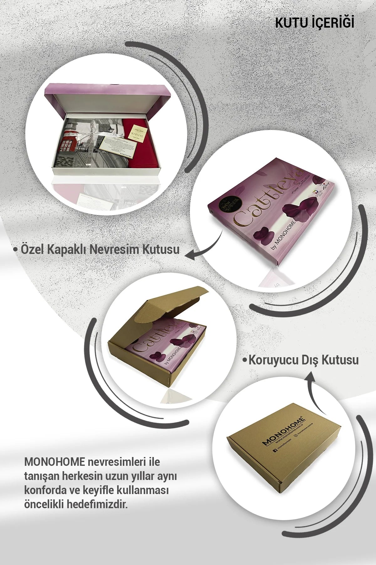 Yılbaşı Merry Christmas Çift Kişilik 3D Nevresim Takımı Pamuk Saten Gift