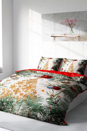 Yılbaşı Nevresim Takımı %100 Doğal Pamuk Merry Christmas Çift Kişilik Pine