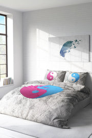 Ying Yang 3D Çift Kişilik Nevresim Takımı