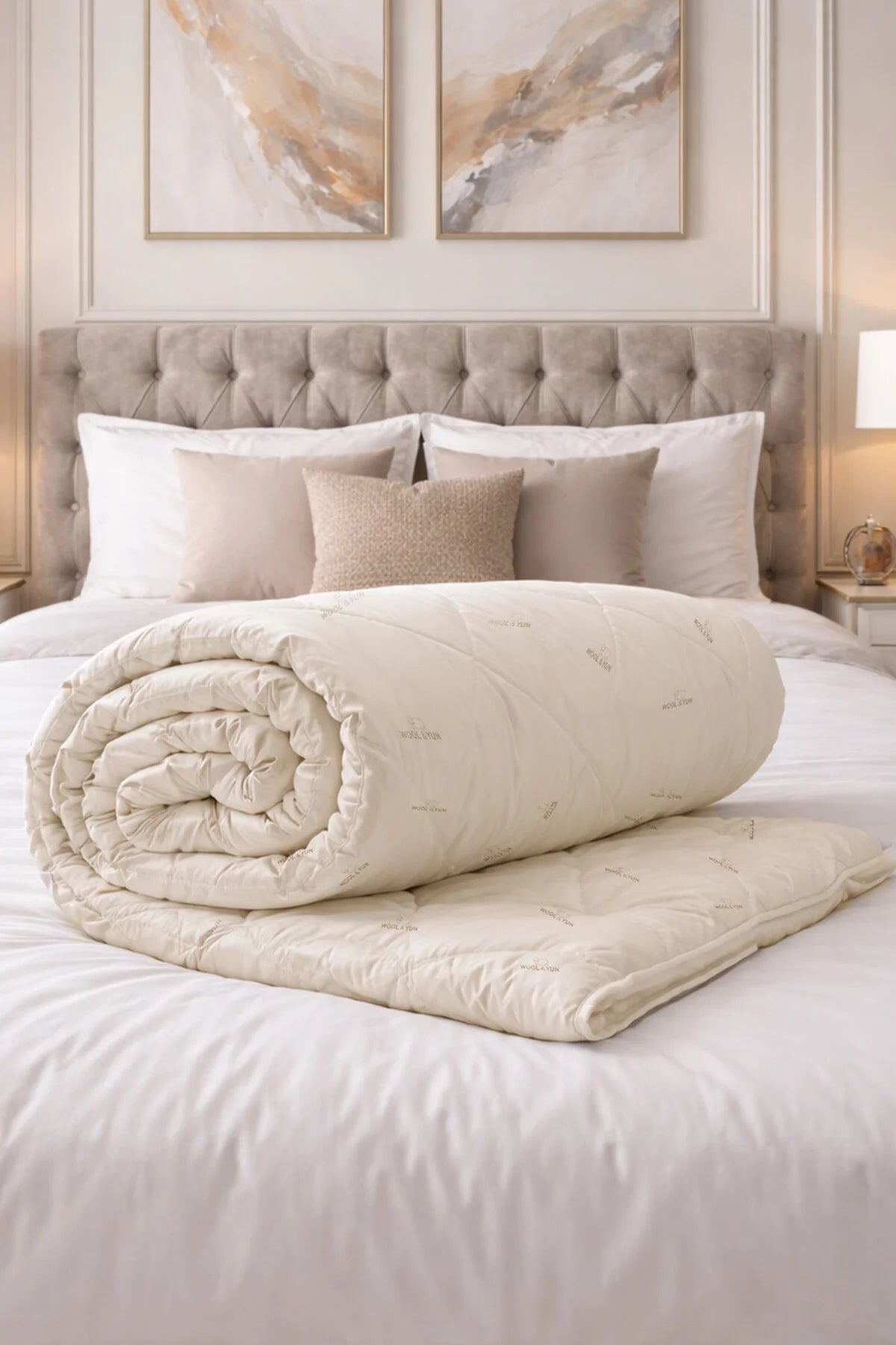 Yün Yorgan %100 Saf Merinos Kuzu Yünü Kokusuz Çift Kişilik | 3000 Gram