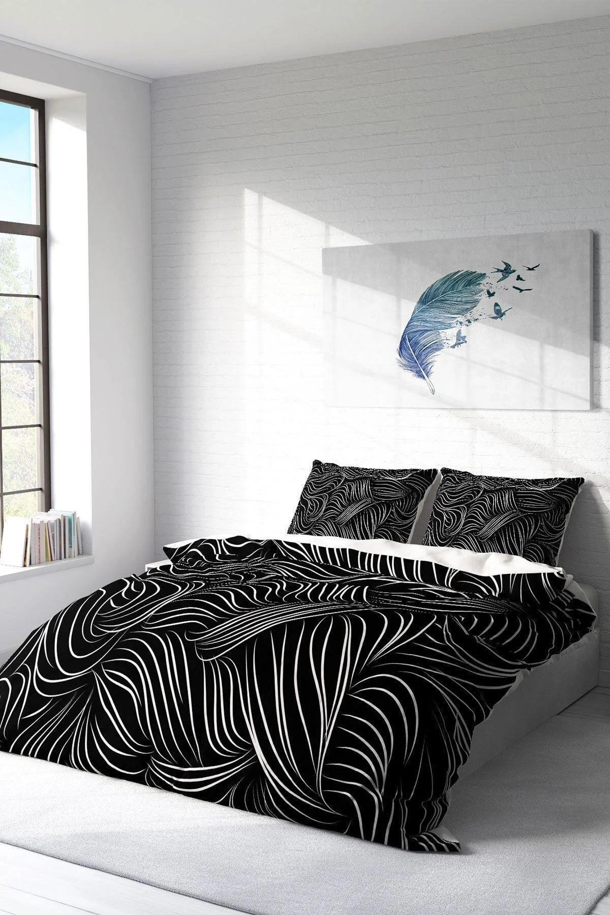 Zebra Stripes Modern Çift Kişilik Nevresim Takımı