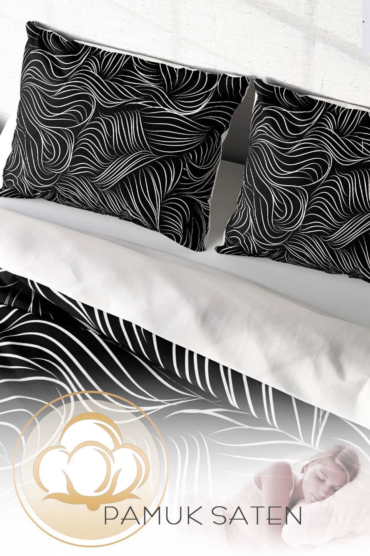 Zebra Stripes Modern Çift Kişilik Nevresim Takımı