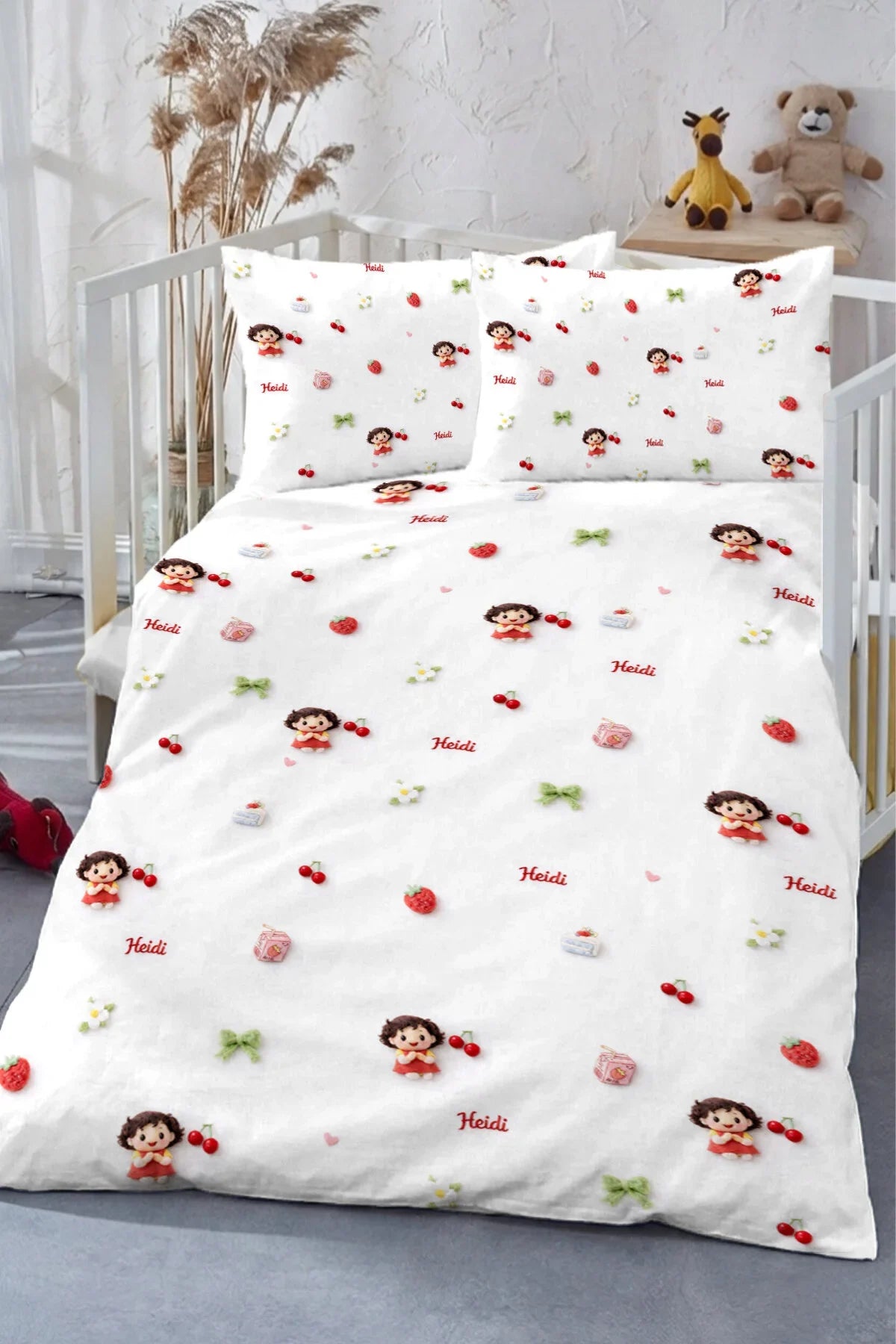 Percale Premium Bebek Nevresim Takımı Heidi 100x150 cm