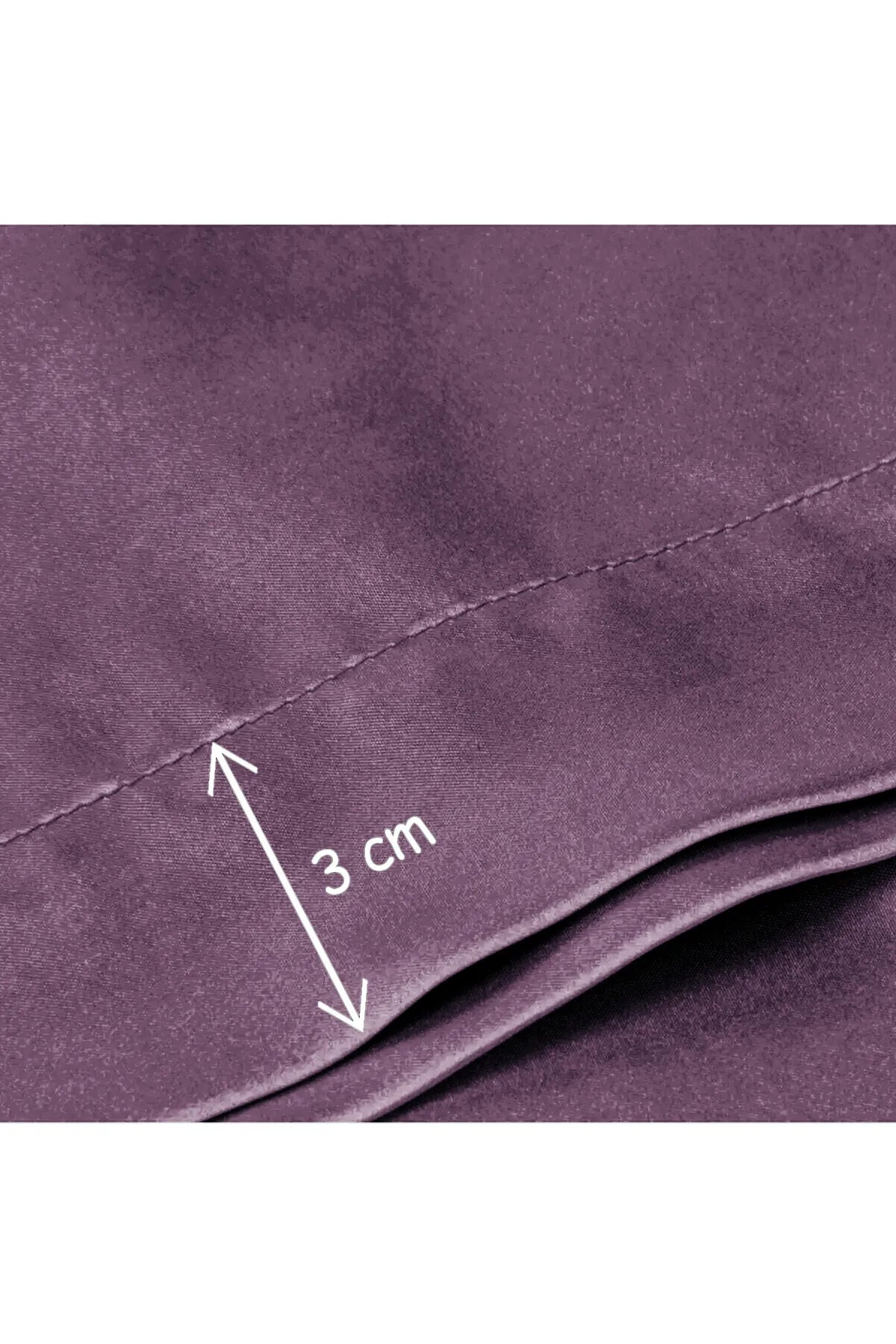 İpek Saten Yastık Kılıfı 2 Adet 50x70cm 1 Adet Saten Tokalı Lila