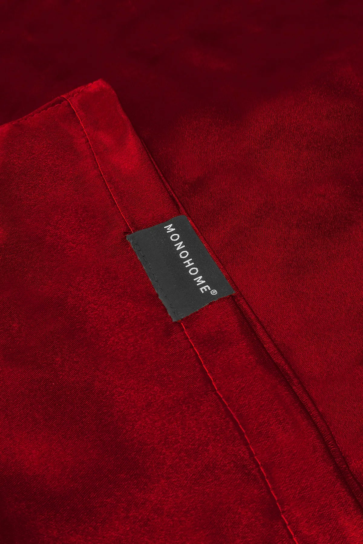 İpek Saten Yastık Kılıfı 2 Adet 50x70cm 1 Adet Saten Tokalı Red