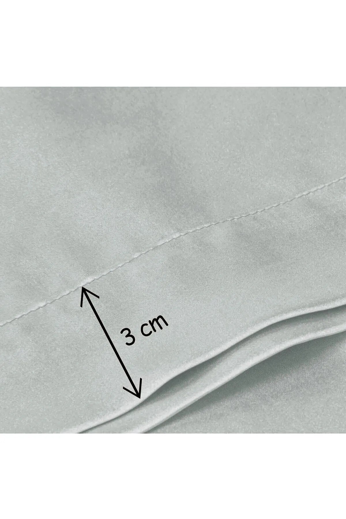 İpek Saten Yastık Kılıfı 2 Adet 50x70cm 1 Adet Saten Tokalı Silver