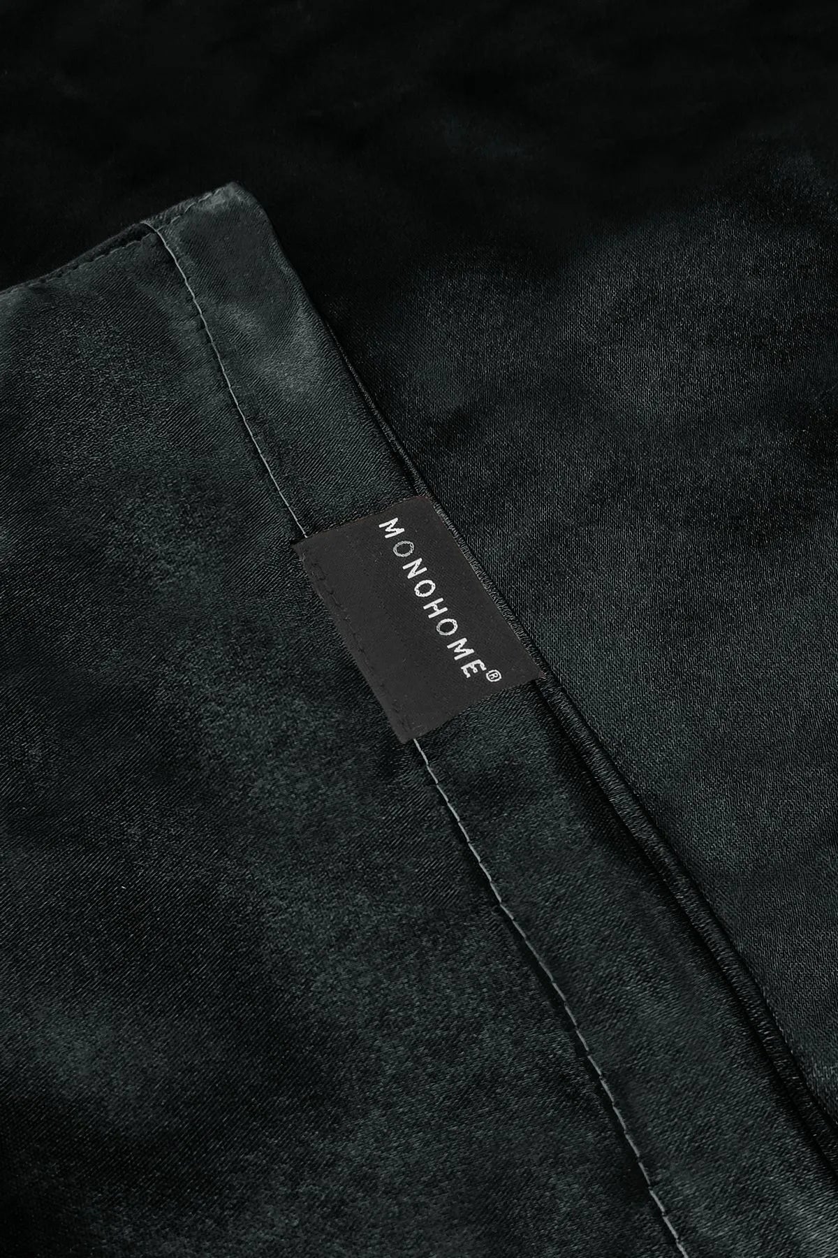 İpek Saten Yastık Kılıfı 2 Adet 50x70cm 1 Adet Saten Tokalı Siyah